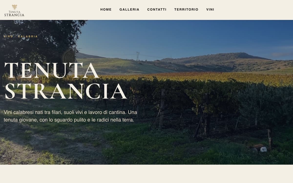 Sito Tenuta Strancia
